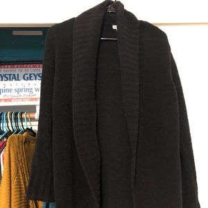 Black cardigan
